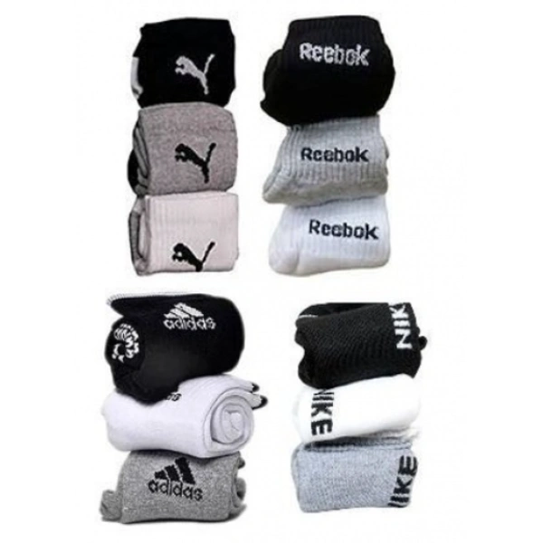 Cotton Socks Per Pair - half, White, Black
